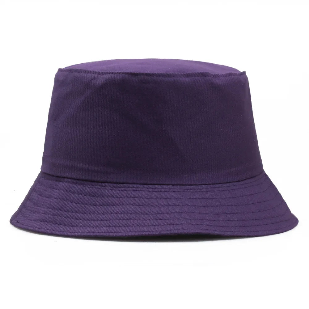 Unisex Cotton Foldable Bucket Hat – Summer Outdoor Sun Cap
