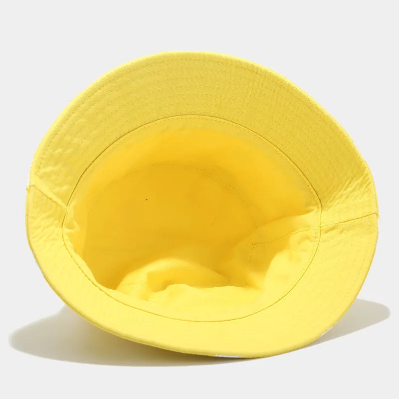 Unisex Cotton Flower-Print Bucket Hat – Four-Season Travel Cap