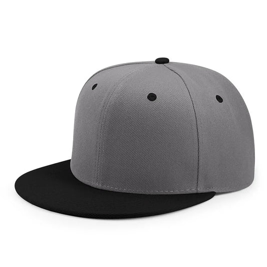 Plain Flat-Brim Snapback Hat – HatLine