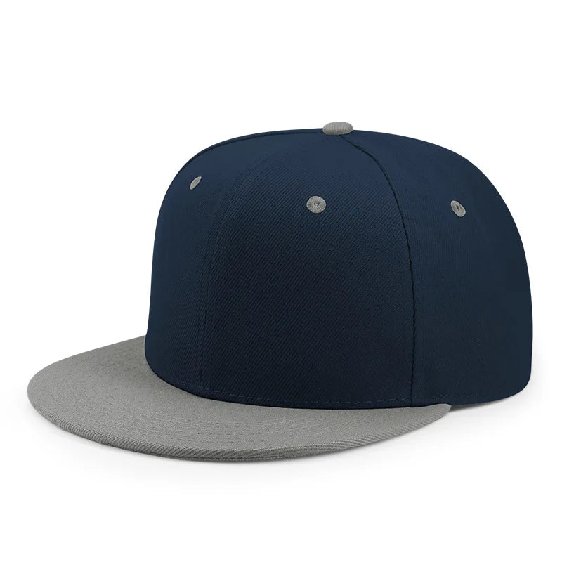 Plain Flat-Brim Snapback Hat – HatLine