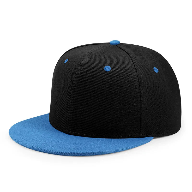 Plain Flat-Brim Snapback Hat – HatLine
