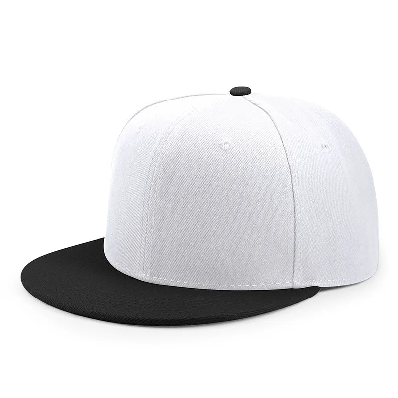 Plain Flat-Brim Snapback Hat – HatLine