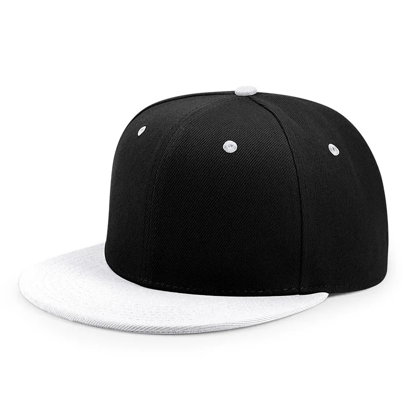 Plain Flat-Brim Snapback Hat – HatLine