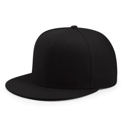 Plain Flat-Brim Snapback Hat – HatLine