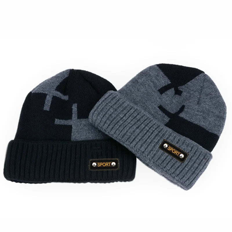 HatLine Winter Knit Beanie & Scarf Set – Fleece-Lined, Unisex