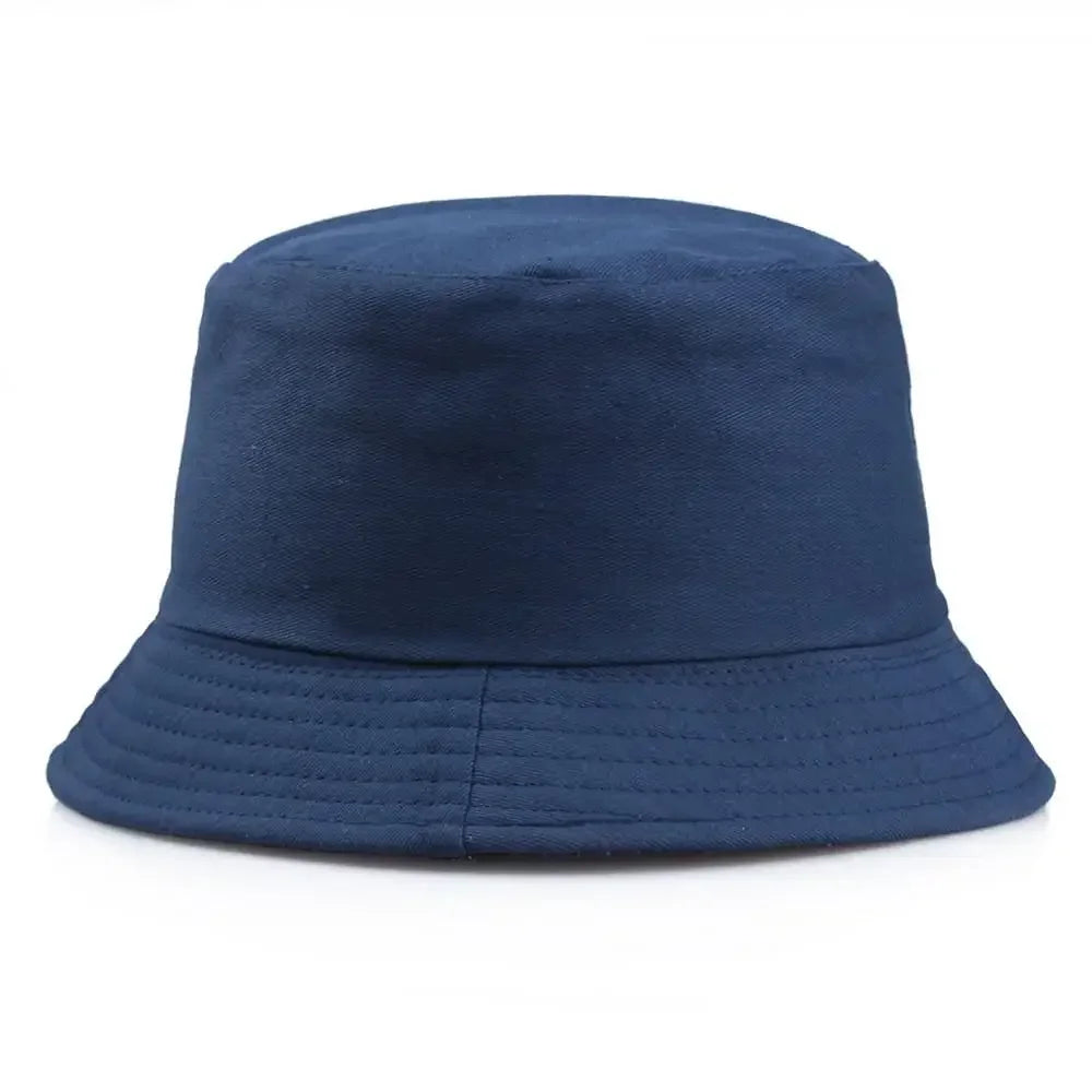 Unisex Cotton Foldable Bucket Hat – Summer Outdoor Sun Cap