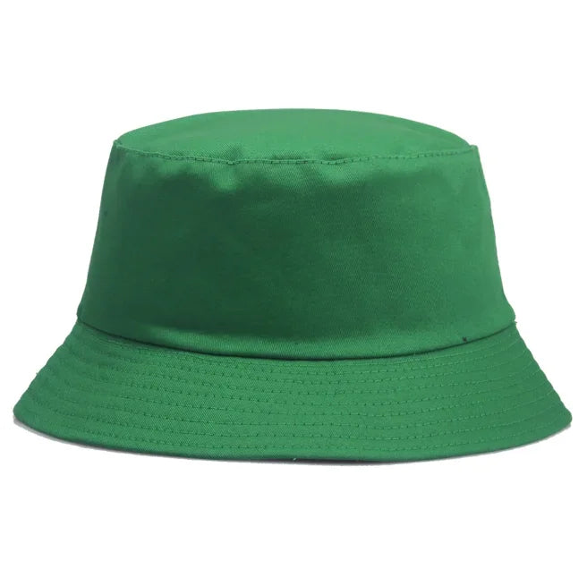Unisex Cotton Foldable Bucket Hat – Summer Outdoor Sun Cap