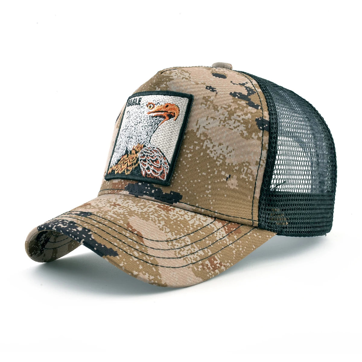 Embroidered Goat Patch Trucker Cap – HatLine