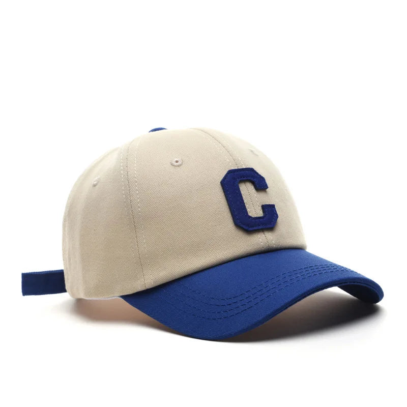 HatLine Unisex Cotton Baseball Cap “C” Patch – Adjustable Snapback