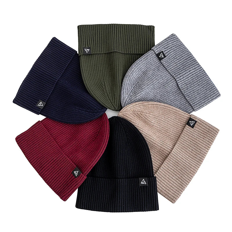 Mountain Peak Unisex Winter Beanie – Soft, High-Elastic Knit / HatLine