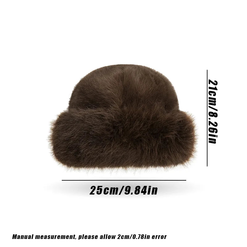 Women’s Solid Faux Fur Bucket Hat – HatLine