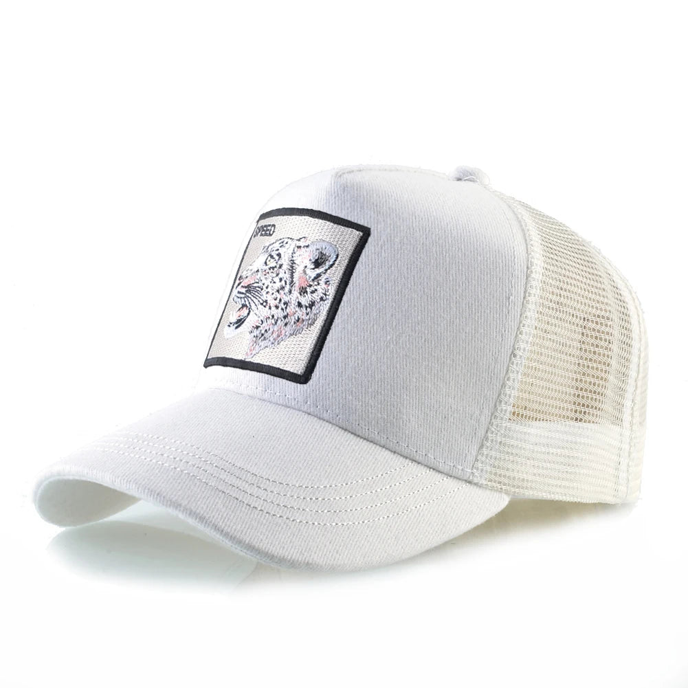 Embroidered Goat Patch Trucker Cap – HatLine