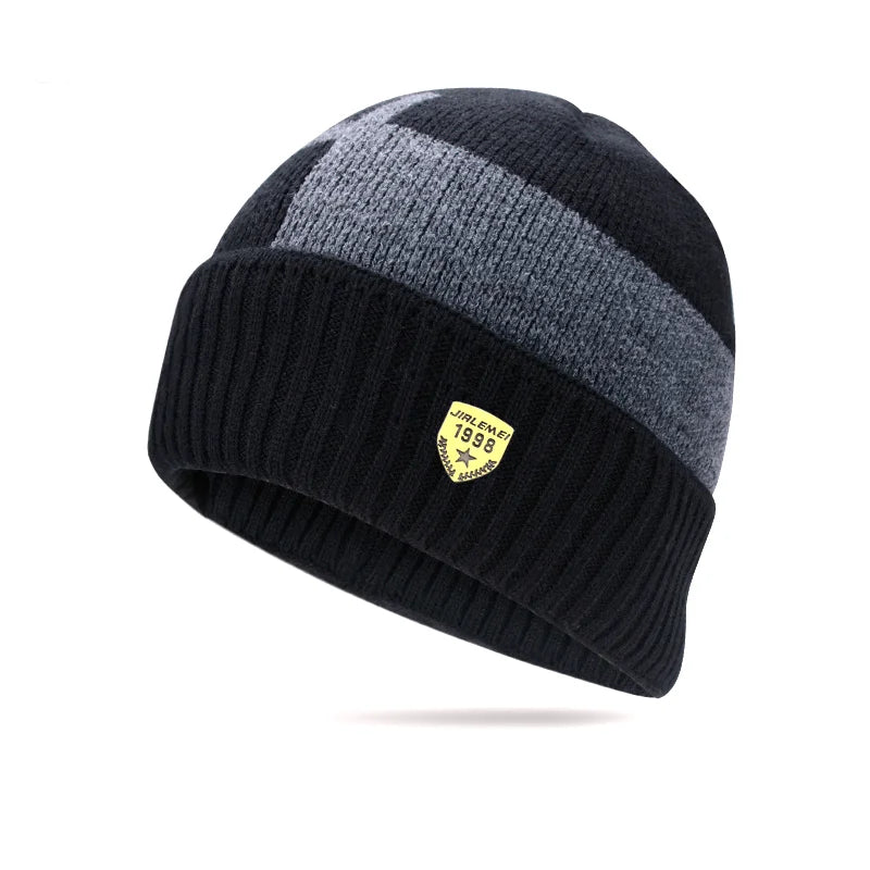 HatLine Winter Knit Beanie & Scarf Set – Fleece-Lined, Unisex