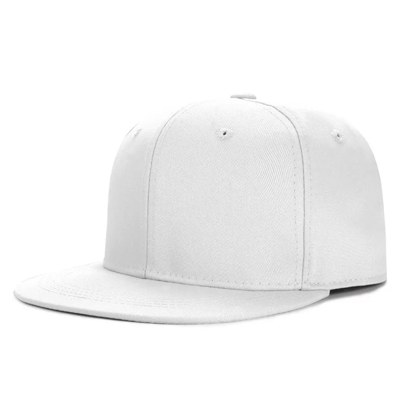 Plain Flat-Brim Snapback Hat – HatLine