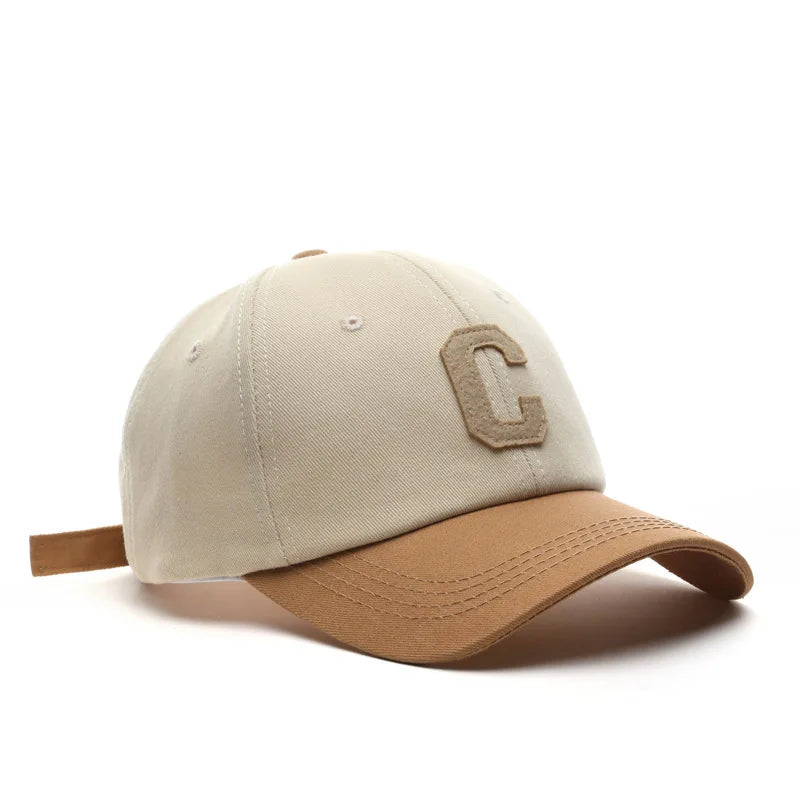 HatLine Unisex Cotton Baseball Cap “C” Patch – Adjustable Snapback