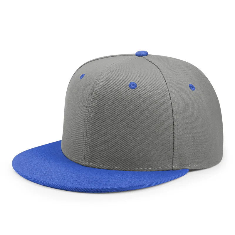 Plain Flat-Brim Snapback Hat – HatLine