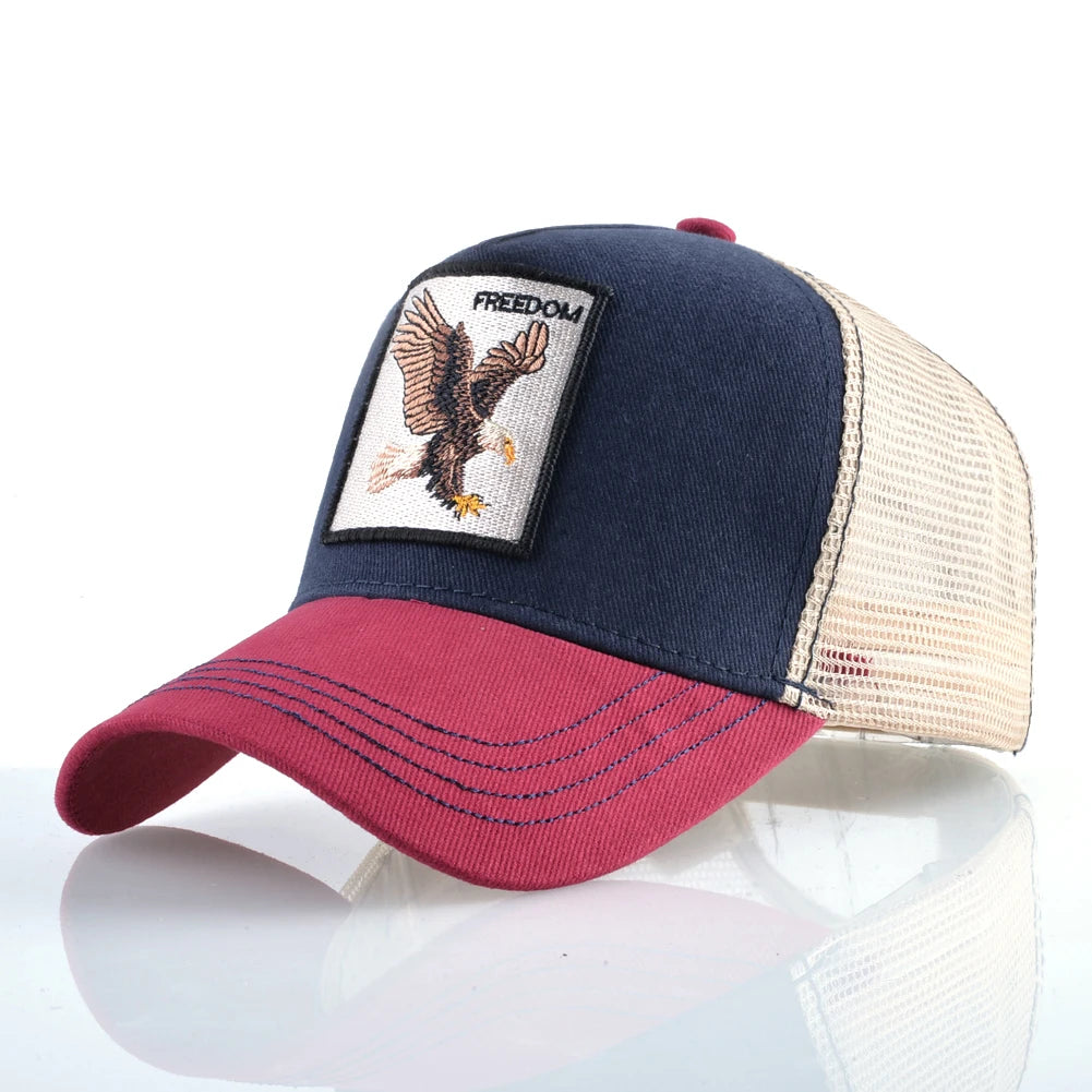 Embroidered Goat Patch Trucker Cap – HatLine