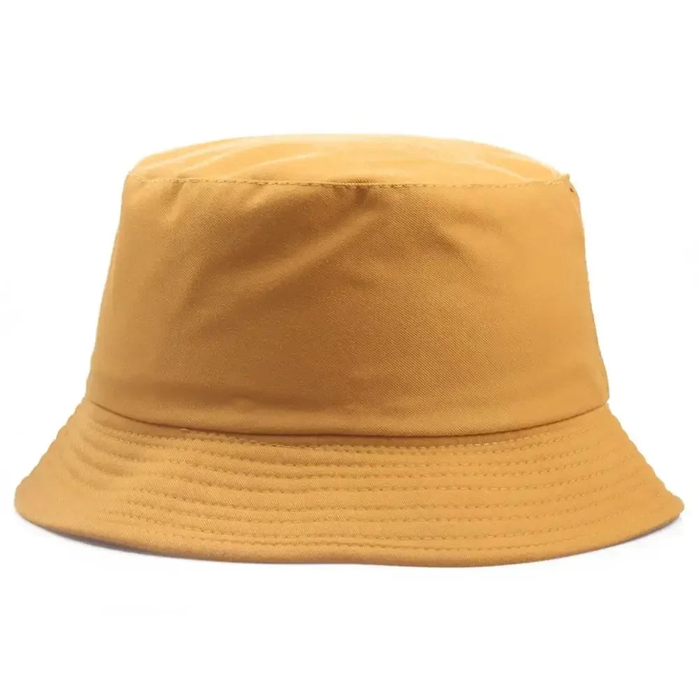 Unisex Cotton Foldable Bucket Hat – Summer Outdoor Sun Cap