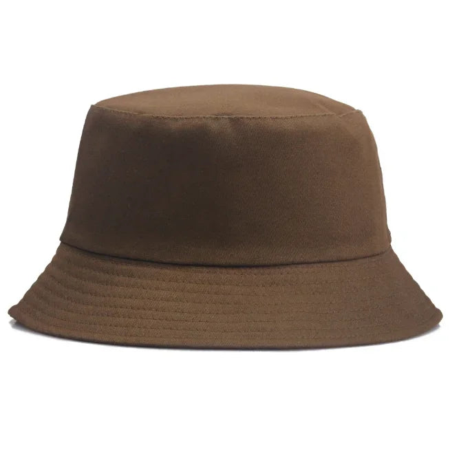 Unisex Cotton Foldable Bucket Hat – Summer Outdoor Sun Cap