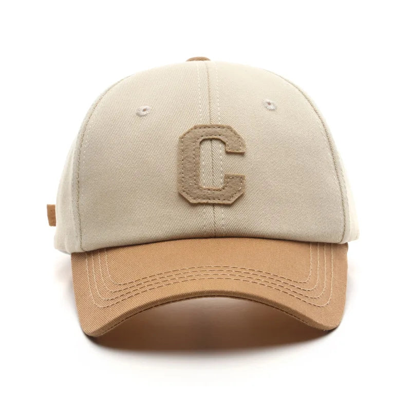 HatLine Unisex Cotton Baseball Cap “C” Patch – Adjustable Snapback
