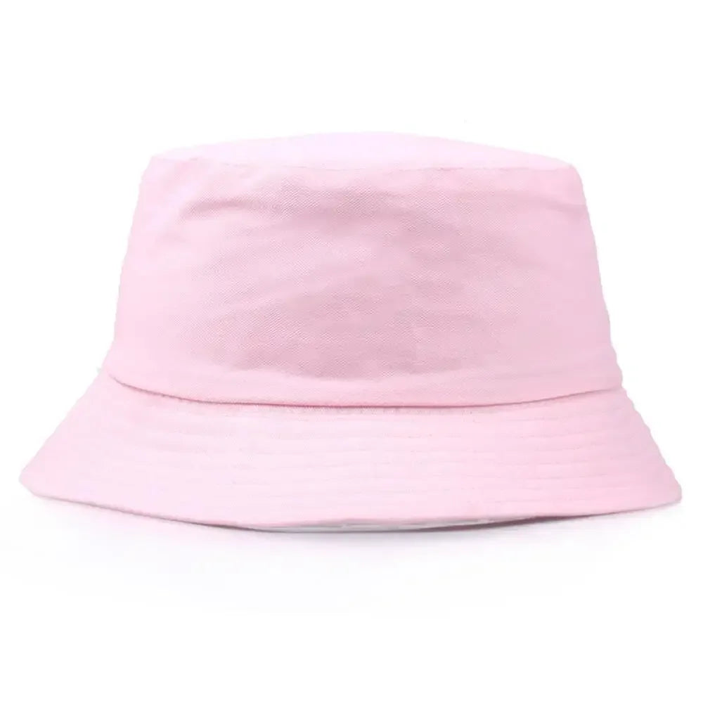 Unisex Cotton Foldable Bucket Hat – Summer Outdoor Sun Cap