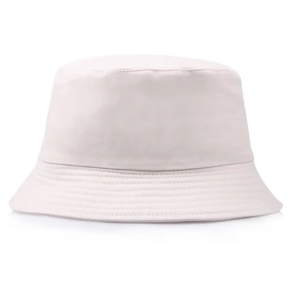 Unisex Cotton Foldable Bucket Hat – Summer Outdoor Sun Cap
