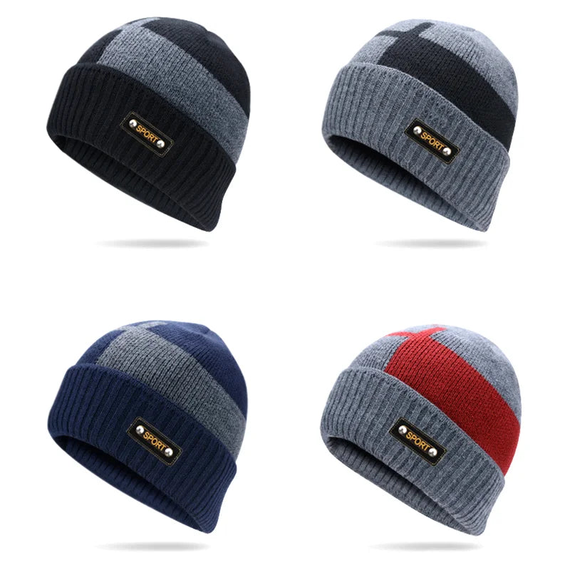 HatLine Winter Knit Beanie & Scarf Set – Fleece-Lined, Unisex