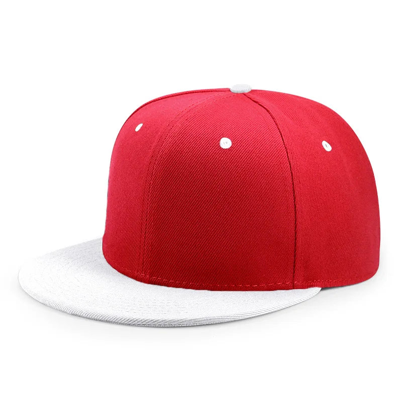 Plain Flat-Brim Snapback Hat – HatLine