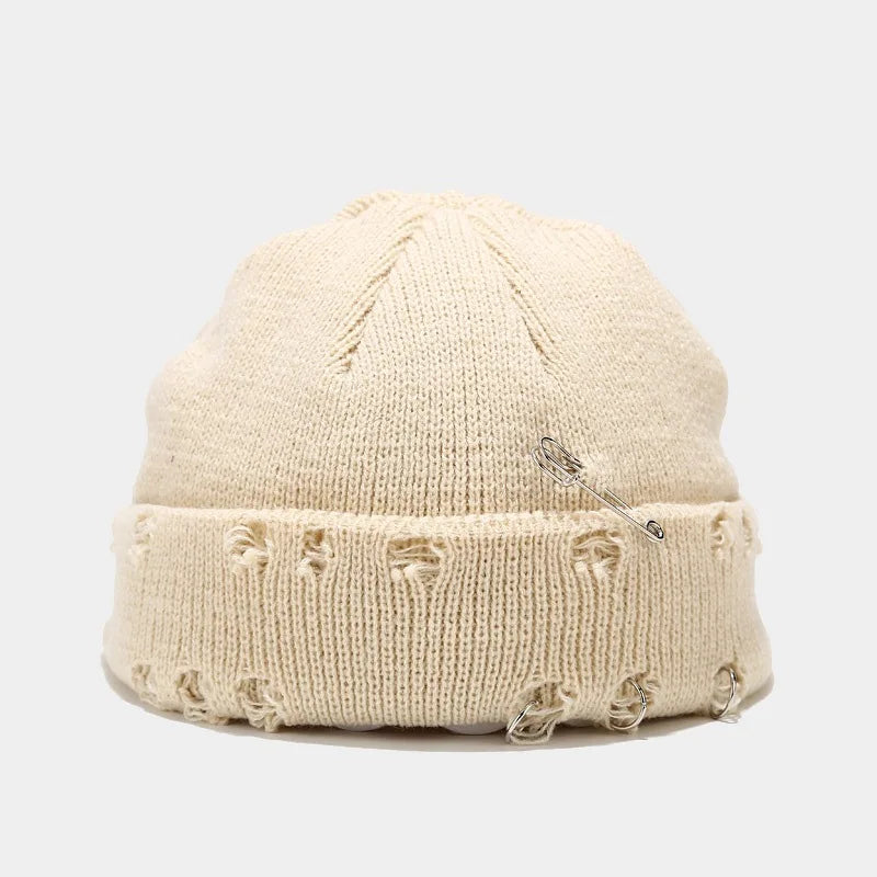 Fashion Distressed Unisex Thick  Knit Beanie – HatLine