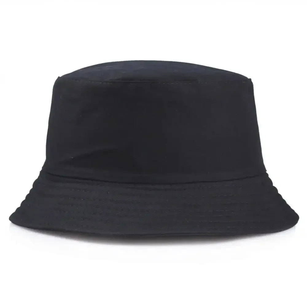 Unisex Cotton Foldable Bucket Hat – Summer Outdoor Sun Cap