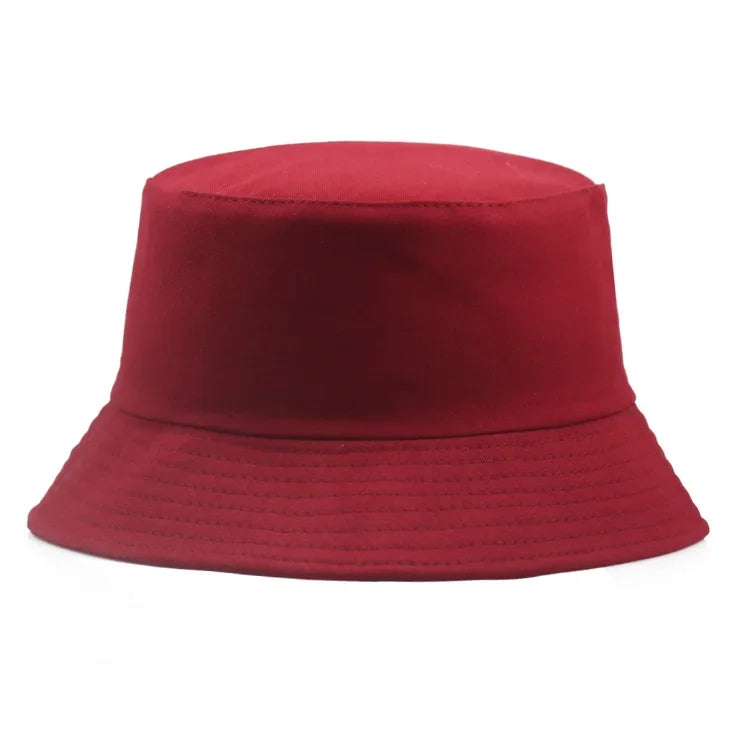 Unisex Cotton Foldable Bucket Hat – Summer Outdoor Sun Cap