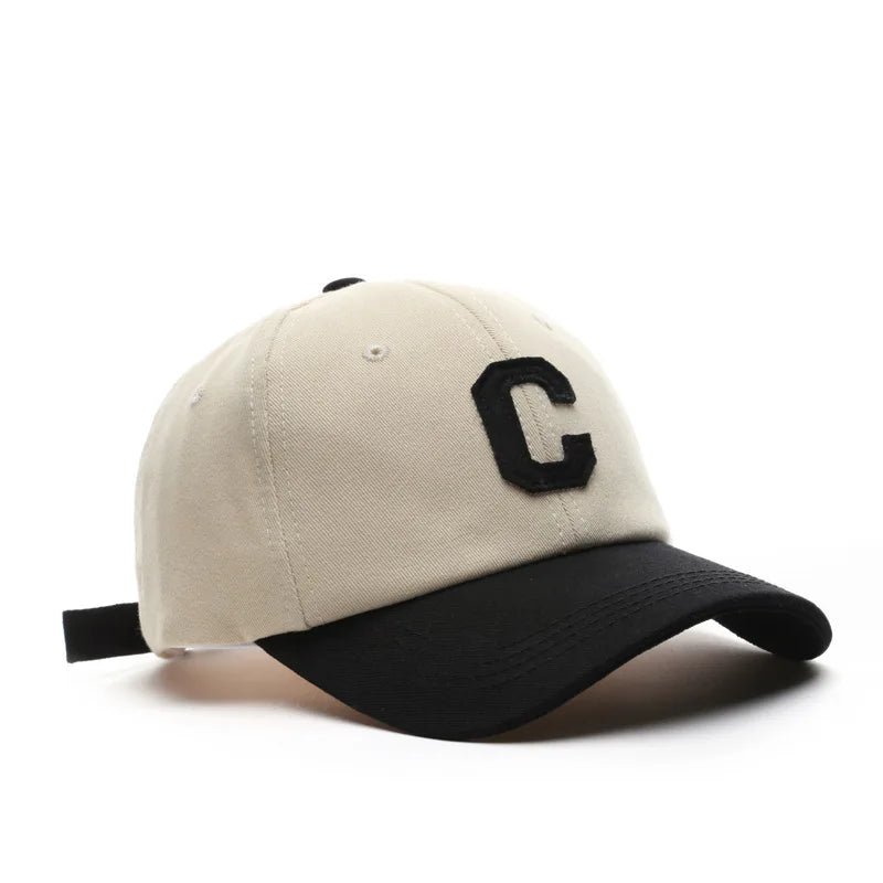 HatLine Unisex Cotton Baseball Cap “C” Patch – Adjustable Snapback