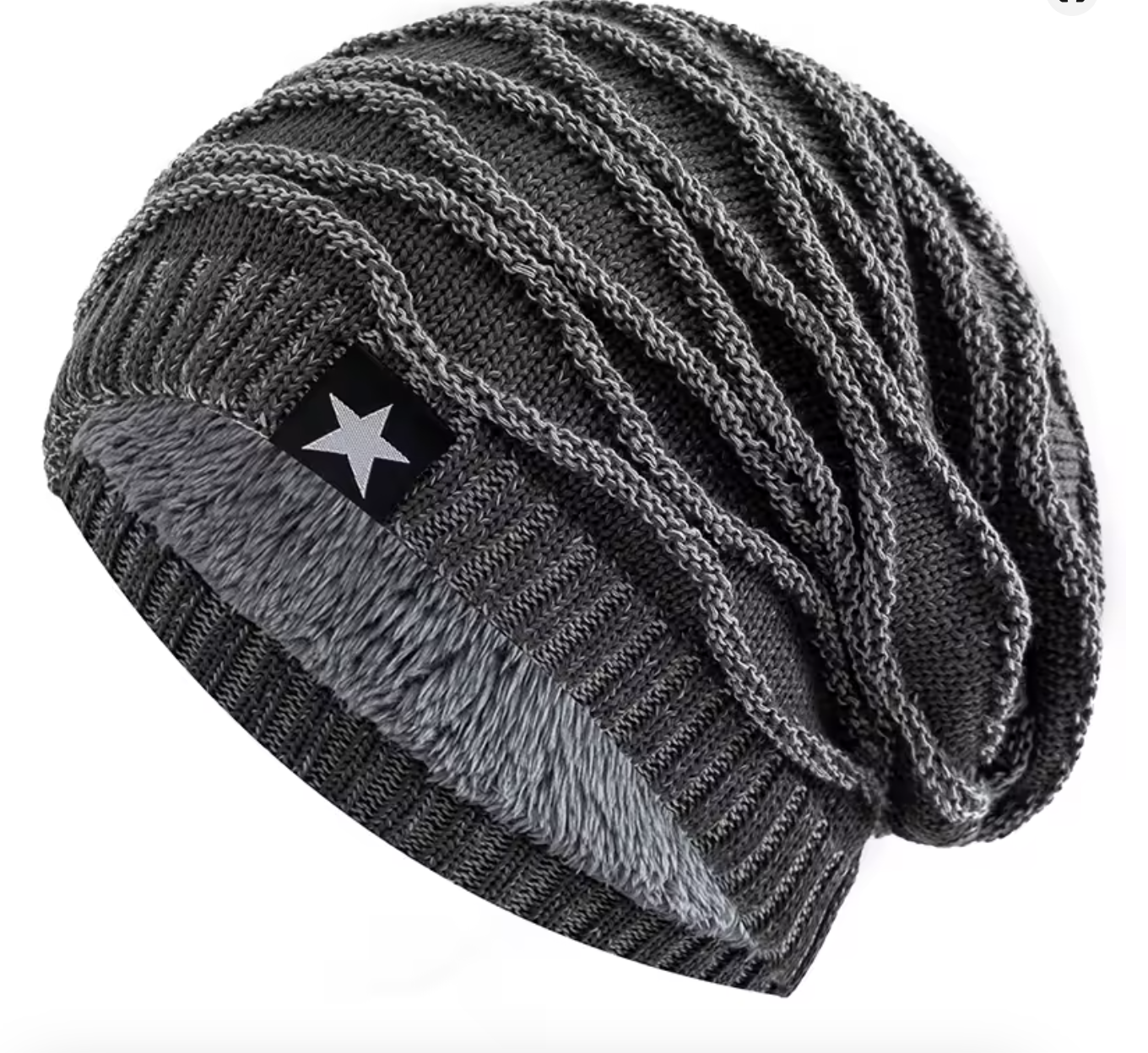 WS1 Star Decor Knitted Beanie