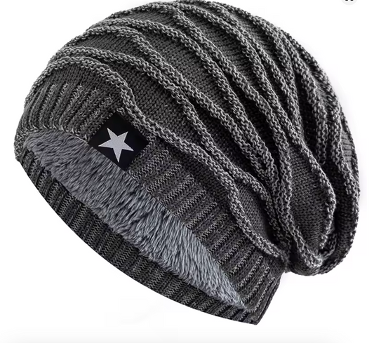 WS1 Star Decor Knitted Beanie