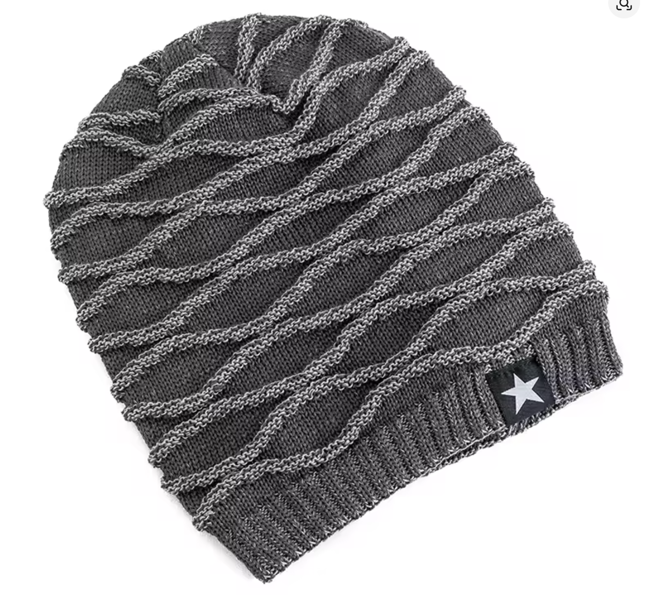 WS1 Star Decor Knitted Beanie