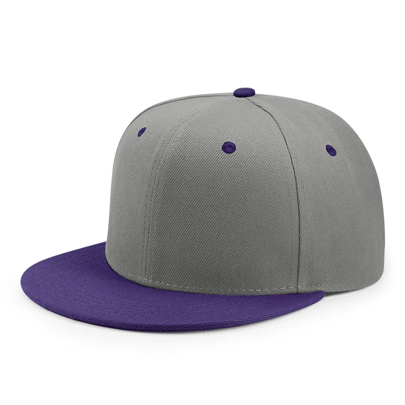 Plain Flat-Brim Snapback Hat – HatLine