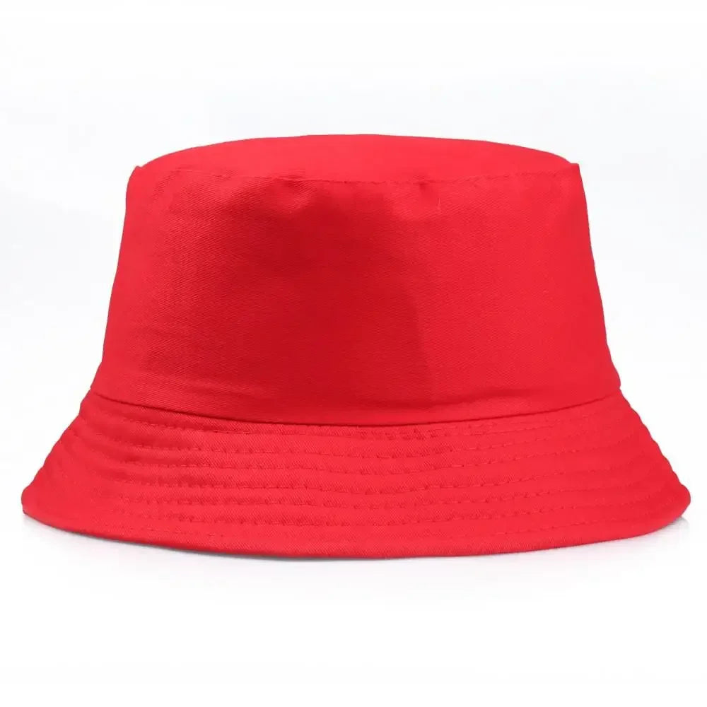 Unisex Cotton Foldable Bucket Hat – Summer Outdoor Sun Cap
