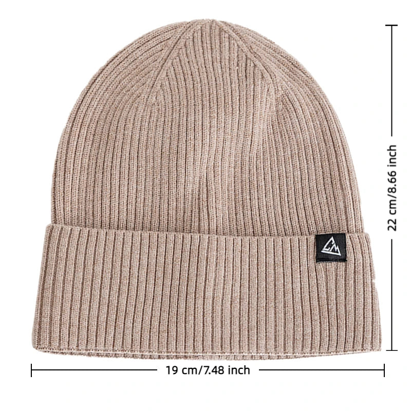 Mountain Peak Unisex Winter Beanie – Soft, High-Elastic Knit / HatLine