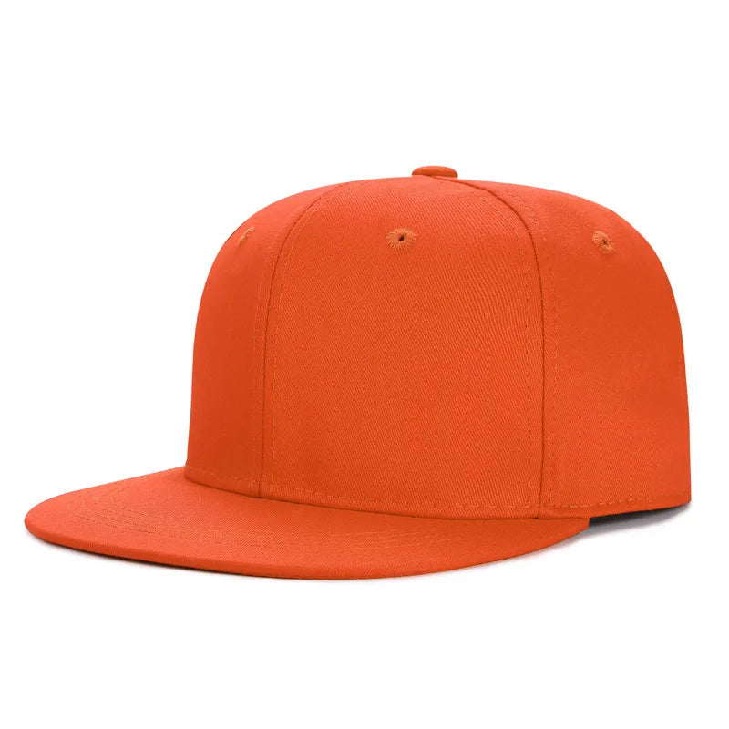 Plain Flat-Brim Snapback Hat – HatLine