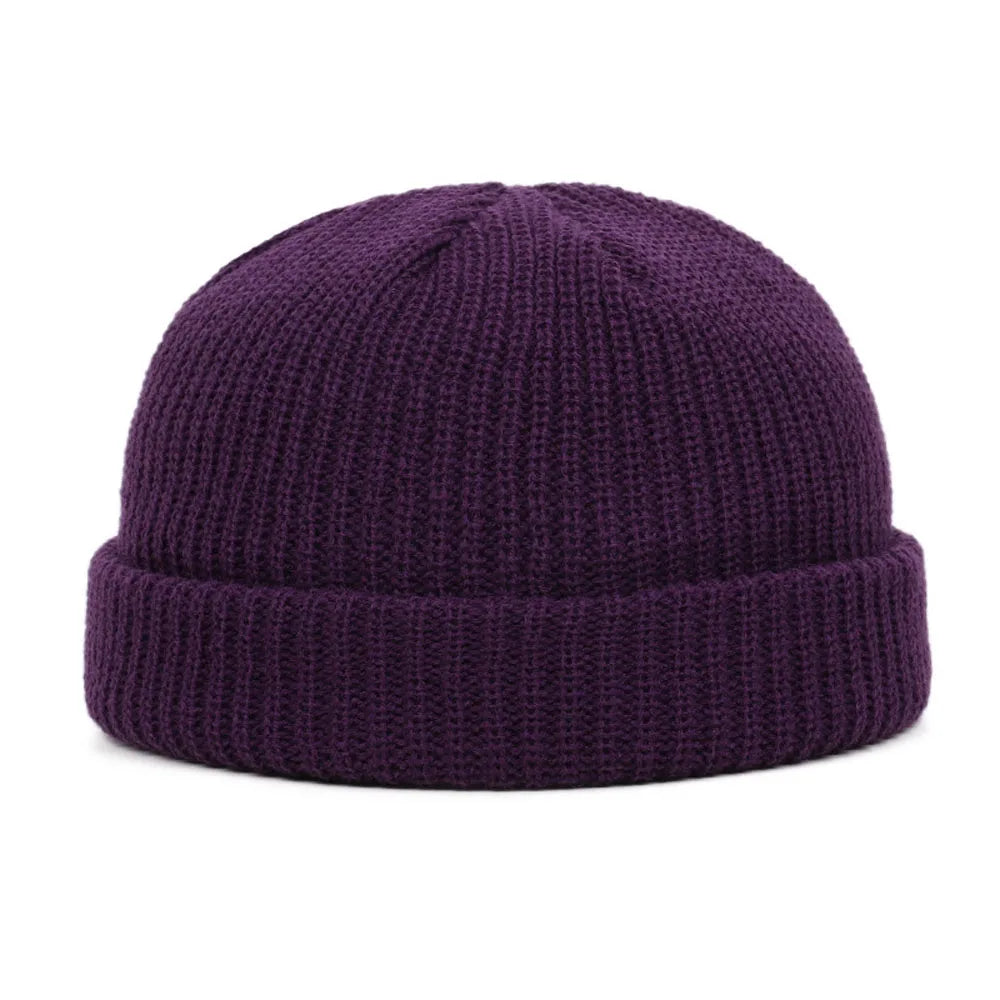 Casual Short Knit Beanie – Hip-Hop Style, Unisex - HatLine